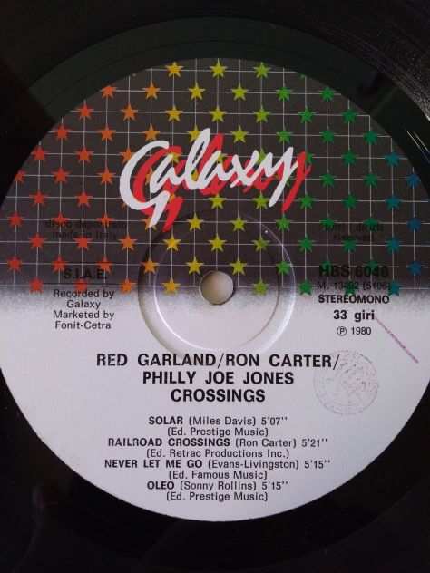 CROSSINGS Red Garland Ron Carter Philly Joe Jones 1980