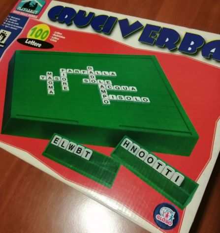 Cruciverba gioco da tavolo distribuito da Globo - Completo - Vintage anni 80