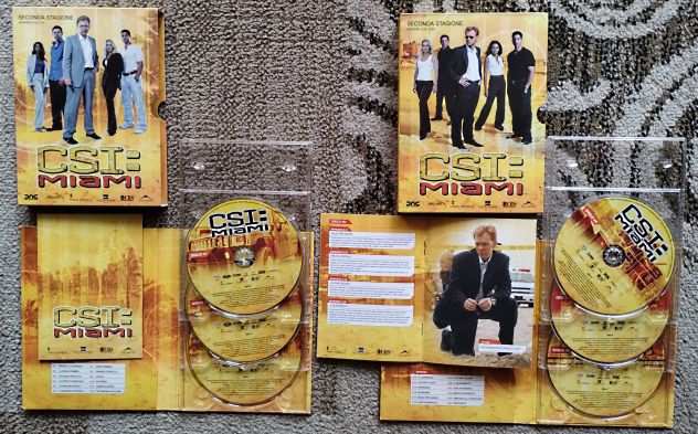 CSI MIAMI STAGIONI 1-5 - Lotto di 10 cofanetti con 30 DVD