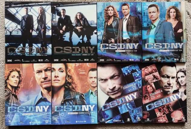CSI NEW YORK STAGIONI 1-4 - Lotto di 8 cofanetti con 24 DVD