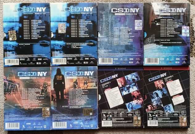 CSI NEW YORK STAGIONI 1-4 - Lotto di 8 cofanetti con 24 DVD