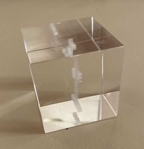 Cubo vetro pieno Candy Group design