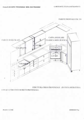 CUCINA COMP. 282 PROVENZALE MOD. EVA FRASSINO