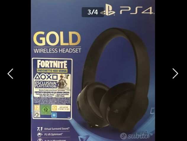 CUFFIE PS4 GOLD Wireless