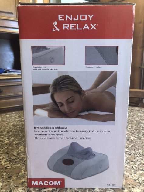 Cuscino massaggio shiatsu cervicale