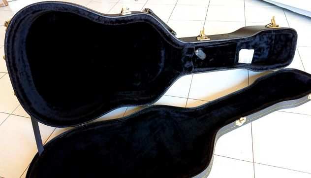 Custodia rigida nuova nera per chitarra acustica - folk - dreadnought