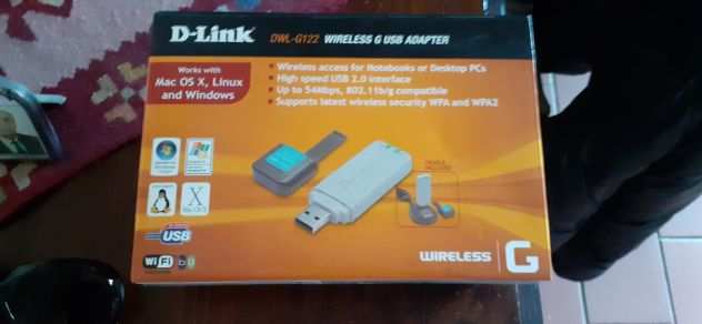 D-Link USB adapter nuovo  borsa
