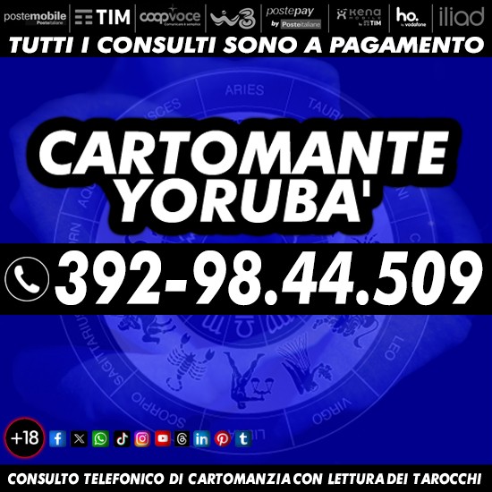 Chiamami per sapere se tra voi nascerà una storia: il Cartomante YORUBA'