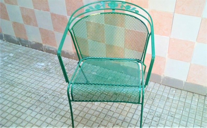 POLTRONA DA GIARDINO  IN FERRO BATTUTO