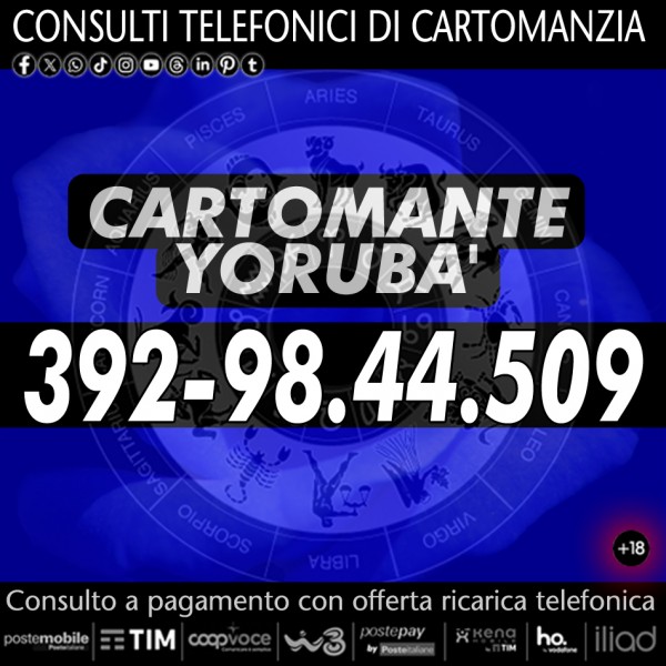 Cambia il tuo presente e il tuo futuro grazie ad 1 consulto di Cartomanzia con il Cartomante YORUBA'