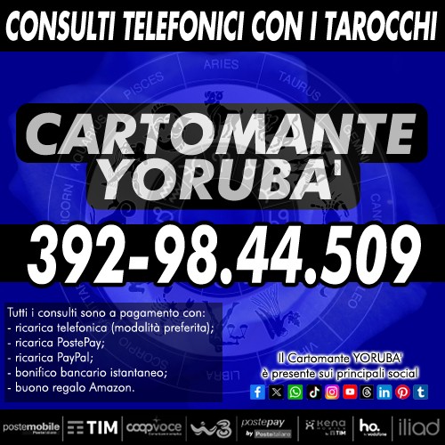 I miei consulti sono ad offerta libera con ricarica telefonica