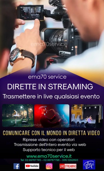 IL TUO EVENTO IN DIRETTA STREAMING - PER EVENTI AZIENDALI - EVENTI PRIVATI - EVENTI PUBBLICI