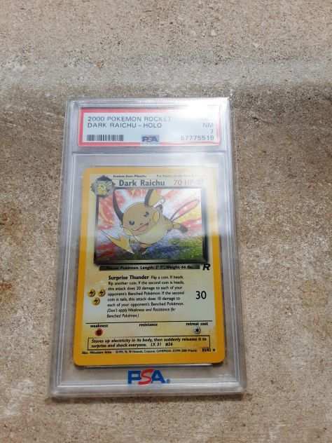 Dark Raichu 8382 Team Rocket Graad PSA 7