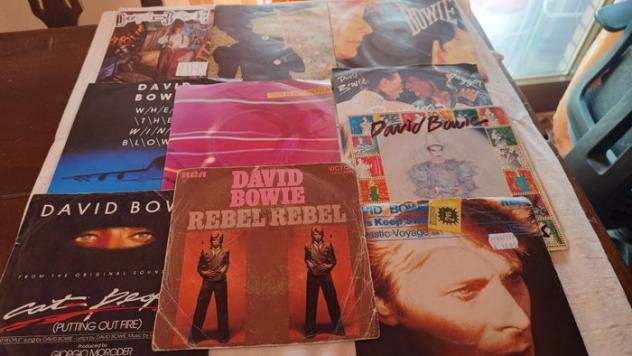 David Bowie - 10x Single Collection - 7quot EP - Varie incisioni (come mostrato in descrizione) - 19741987
