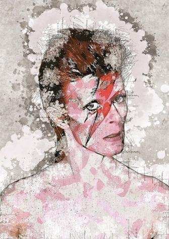 David Bowie - David Bowie - High Quality Gicleacutee Print - Artists Andrea Boriani amp Felisi Tiziana - Opera drsquoarte  Dipinto - 20232023