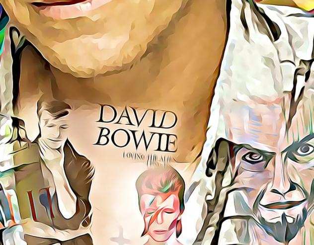 David Bowie - Fine art Giclee - Artist Raffaele De Leo - 430 - 2023 - Con firma autografa, Edizione limitata