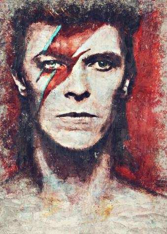 David Bowie - Oil Edition - High Quality Giclee Art - By artist Andrea Boriani - 35 - XL - Opera drsquoarte  Dipinto - 20212021