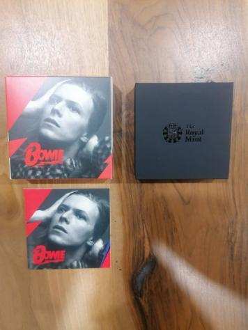 David Bowie - One Ounce Silver Proof Colour Coin - The Royal Mint - Limited Edition - 18688000 - Articolo memorabilia merce ufficiale - 20202020