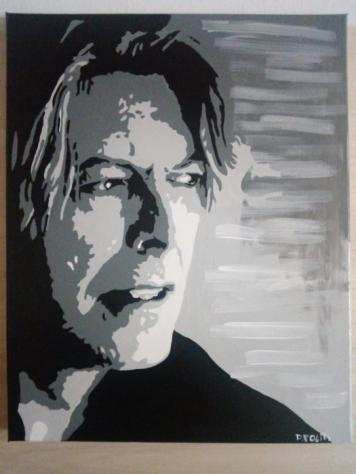 David Bowie - Painting - Artist Daniela Politi - Bowie