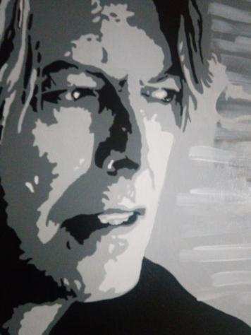 David Bowie - Painting - Artist Daniela Politi - Bowie