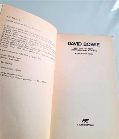 David Bowie,antologia di testi con traduzione a fronte