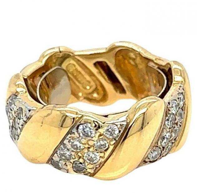 David Webb - Anello - 18 carati Oro giallo - 0.48 tw. Diamante (Naturale)