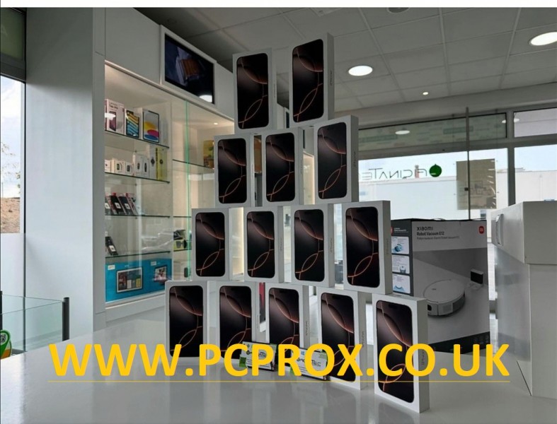 Apple Watch, iPad, iPhone 16 Pro Max, iPhone 16 Pro, iPhone 16, iPhone 15, iPhone 15 Pro, iPhone 14, iPhone 14 Pro, Samsung, Samsung S23 Ultra, Samsung S24 e altri WWW.PCPROX.CO.UK  Vendiamo a rivenditori e privati  Tutti i prodotti sono nuovi di zec