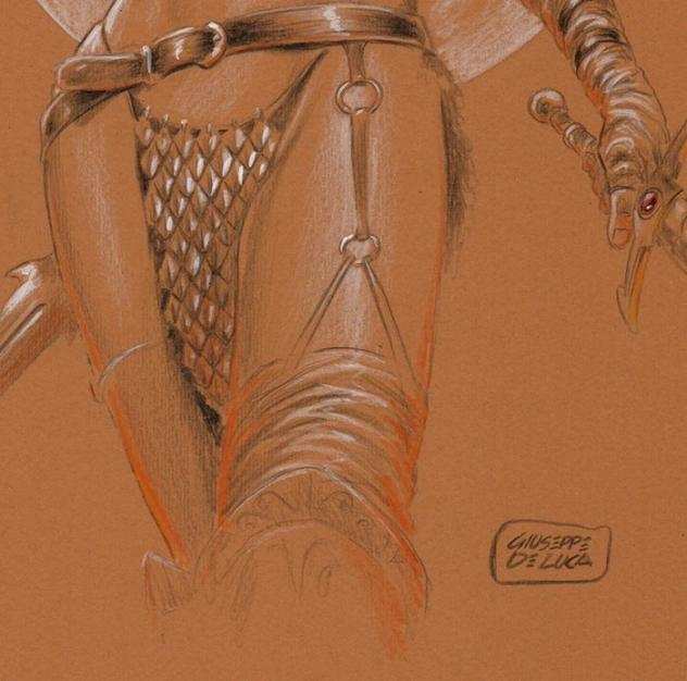 De Luca, Giuseppe - 1 Original drawing - Red Sonja