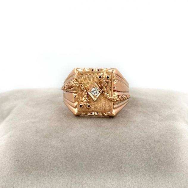 De Regibus - Anello - 18 carati Oro rosa Diamante (Naturale)