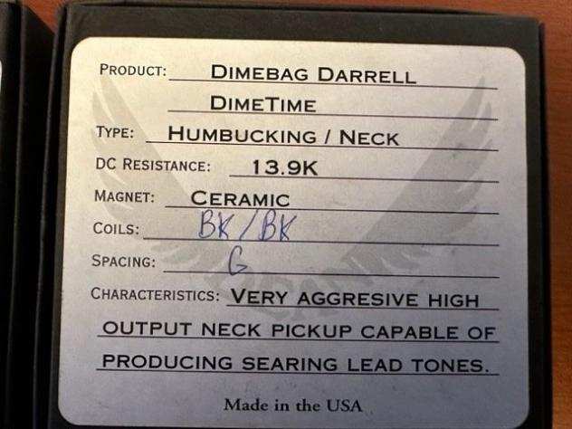 DEAN - 2 pick up Dimebag Darrell Dimetime neck humbucking - - Chitarra elettrica - Stati Uniti