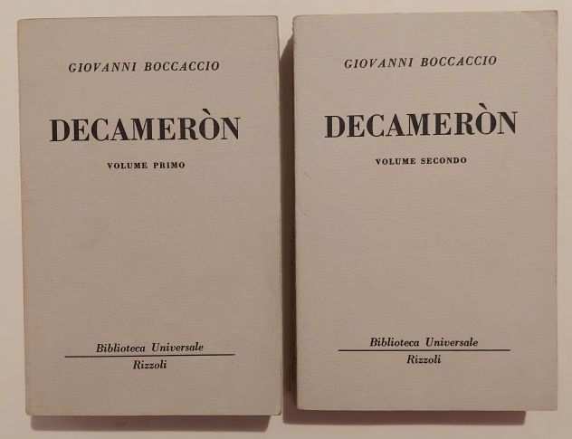 Decamerograven volume primo e secondo di Giovanni Boccaccio Ed.Rizzoli, 1950