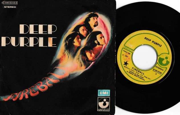 DEEP PURPLE - Fireball  Demons Eye - 7  45 giri 1971 EMI Italy