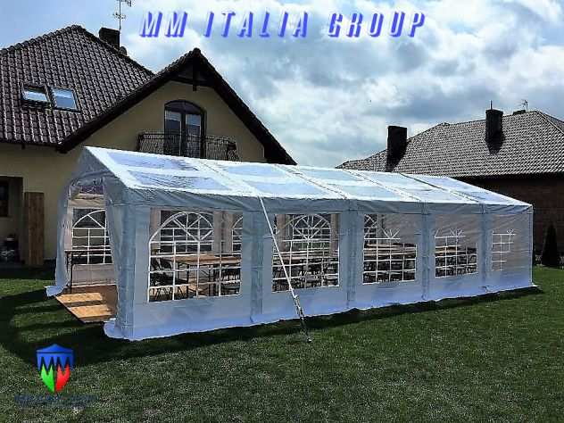 Dehor Gazebo Tensostrutture 5 x 8 x 2,6 per Pizzerie, Piedinerie Bar, Circoli