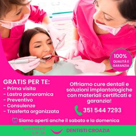 DENTISTI CROAZIA - VIAGGI ORGANIZZATI - CLINICA DENTALE UNLIMITED SMILE