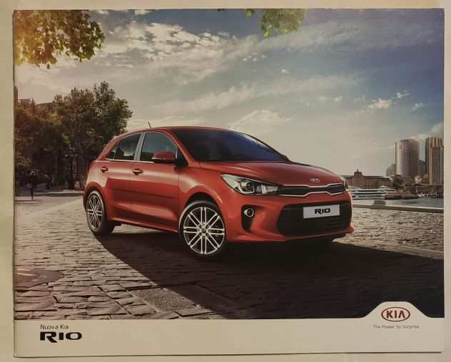 Depliant di presentazione della Kia Rio.