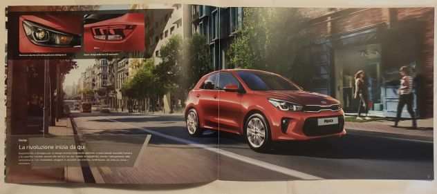 Depliant di presentazione della Kia Rio.