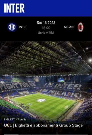 Derby Inter vs Milan