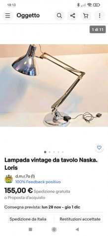 Design - Lampada da tavolo XX secolo