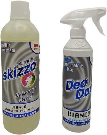 Detergenti pavimenti SKIZZO e profumatori DEO DUE