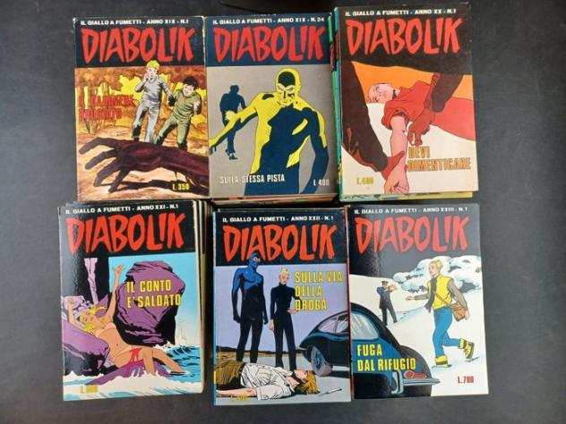 Diabolik - Diabolik da Anno 19 a 23 completi - Brossura - 1980 - 1984