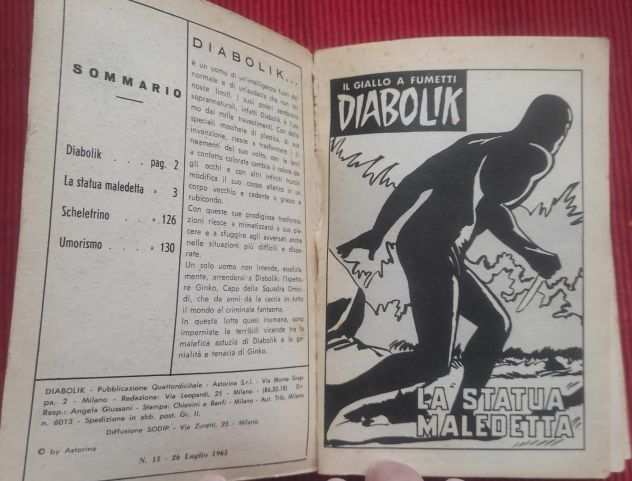 Diabolik - La statua maledetta n.15 (Seconda Serie 1965)