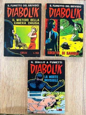 Diabolik n. 2 n. 4 n. 5 - II Serie Originale - (1965)