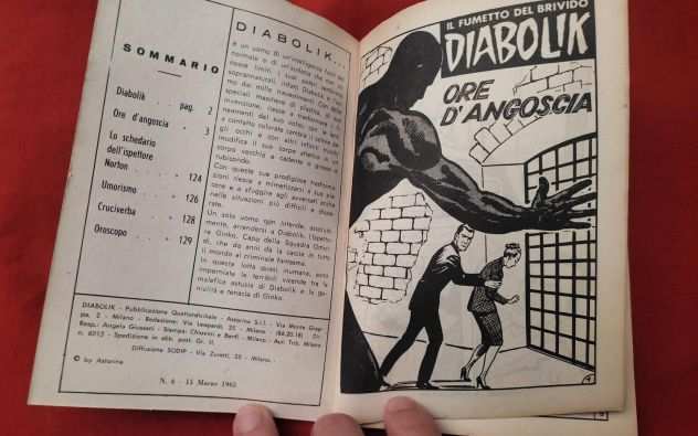 Diabolik n.6 ORE DrsquoANGOSCIA ndash Seconda Serie (Originale 1965)