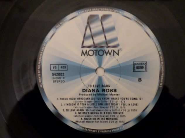 DIANA ROSS - To Love Again - LP  33 giri 1981 Motown