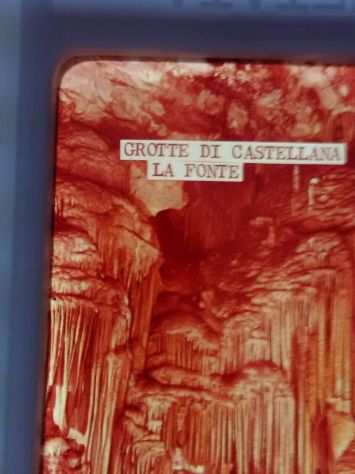 diapositive anni 70 grotte di castellana - souvenir