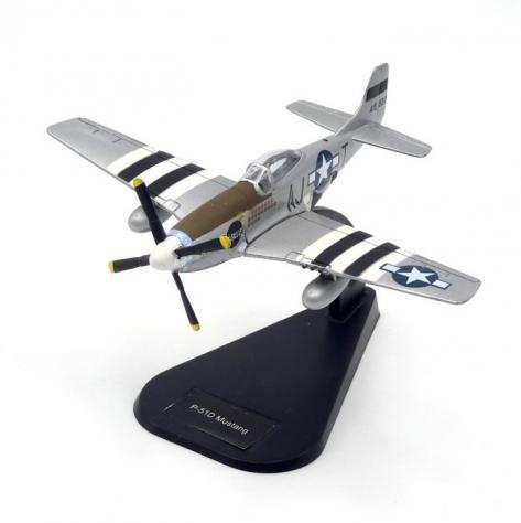 Die Cast - 3 Modellini Aerei WWII North American P-51 Mustang, P-40 Flying Tigers e North American F-51D Mustang - 1940-1949 - Stati Uniti