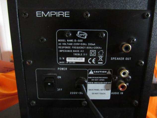diffusori monitor amplificati empire s500 empire Usato