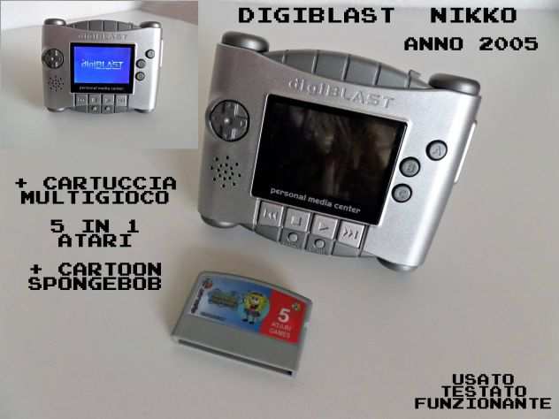 Digiblast NIKKO (anno 2005)  cartuccia 5 giochi ATARI