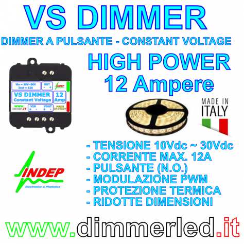 Dimmer a Pulsante per Strisce led - Made in Italy