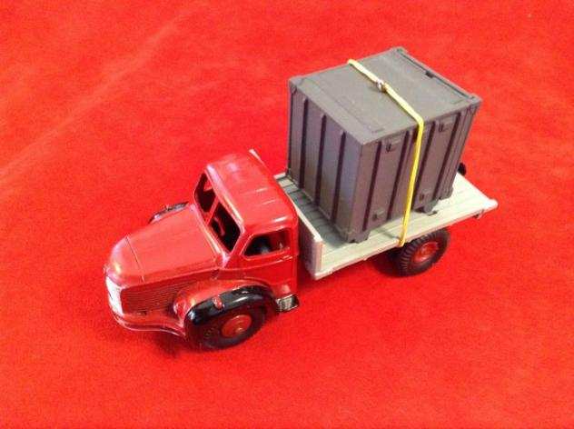 Dinky Toys - 143 - ref. 34B Berliet Plateau Truck quot34quot Porte Container 1955 - redblack - in almost mint conditions - rare finding one this good